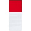Notatnik ok. A6 (kartki w linie) z magnesem (V5924-05) - wariant czerwony