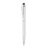 Długopis z rysikiem do ekranu - FLORINA (MO2157-06) - wariant biały