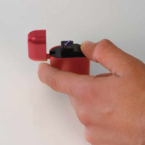 Zapalniczka ładowana na USB - czerwony - (GM-90976-05)