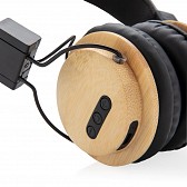 Bambusowe, bezprzewodowe słuchawki nauszne (P329.169)